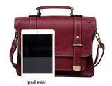 EOSUSI Women's Faux Leather Briefcases Messenger Bag Ladies Handbags, Red