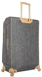 Nicole Miller Paige Collection 28" Expandable Luggage Spinner (Silver)