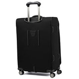 Travelpro Luggage Crew 11 25" Expandable Spinner Suitcase W/Suiter, Black