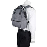 Kenneth Cole Reaction Paddy Shack 15" Laptop & Tablet Book Bag Backpack for School, Travel, & Work, Heathered Gray, Laptop