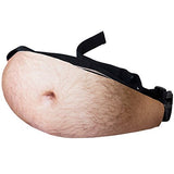 Dad Bag Unisex Belly Fanny Fake Waist Pack with Zipper Adjustable Belt