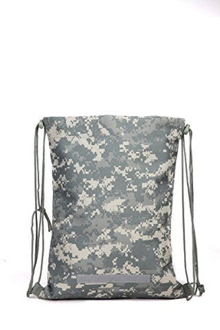 Heavy Duty Drawstring Backpack in Digital Camouflage Army Military Sack, Model: , Spoorting Goods
