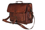Cuero 16 Inch Retro Buffalo Hunter Leather Laptop Messenger Bag Office Briefcase College Bag