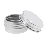 Baoblaze 50 Pieces 2 oz. Aluminum Round Lip Balm Tin Container Case with Screw Thread Lid - Great