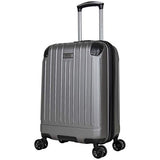 Kenneth Cole Reaction Flying Axis Collection Lightweight Hardside Expandable 8-Wheel Spinner Luggage, Silver, 20-Inch Carry On