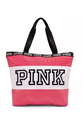 Victoria's Secret, Bags, Victorias Secret Leopard Print Weekender Tote Bag  Hot Pink Zippered
