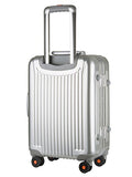 All Aluminum Carry On Luggage, HardShell Spinner Suitcase Grade 5 Aluminum-Magnesium Alloy TSA
