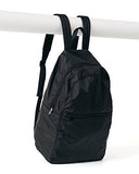 Ripstop Nylon Backpack, Lightweight Packable Backpack Ideal for Travel or the Gym, Black