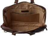 Boconi Tyler Tumbled Zipster in Coffee w/Khaki