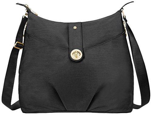 Baggallini Helsinki Travel Tote Bag Gold Hardware, Black, One Size
