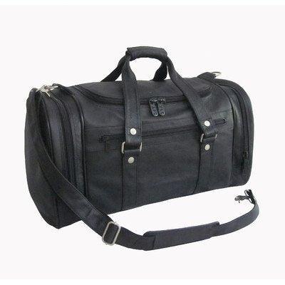 Amerileather 22" Jumbo Duffel Black/Duffel/Leather