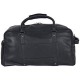 Kenneth Cole Reaction Men's 20" Leather Top Zip Travel with RFID Duffel Bag Black One Size