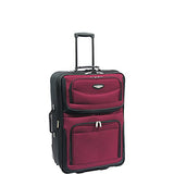 Travelers Choice Travel Select Amsterdam 25-Inch Expandable Rolling Upright, Burgundy