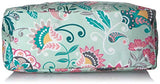Vera Bradley Lighten Up Weekender Travel Bag, Polyester, Mint Flowers
