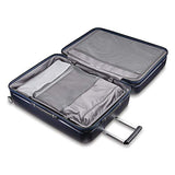 Samsonite Etude Hardside Checked Luggage with Double Spinner Wheels, Dark Navy