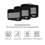 Defway Packing Cubes Travel Luggage Organizers - 3 Set Compression Cubes Bags
