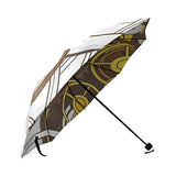 Travel Umbrella Clock Windproof, Anti-UV waterproof Lightweight Portable Outdoor use