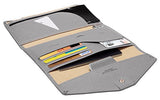 Zoppen Mulit-purpose Rfid Blocking Travel Passport Wallet (Ver.4) Tri-fold Document Organizer Holder, Grey