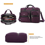 Laptop Briefcase, Coolbell 17.3 Inch Protective Messenger Bag Nylon Shoulder Bag Multi-Functional