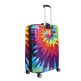 ful Luggage Tie-dye Swirl 28 Inch Expandable Spinner Rolling Suitcase, Hard Case