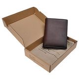 Zlyc Genuine Leather Travel Passport Holder Wallet Purse Case Card Cover