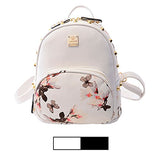 Mini Backpack For Girls Designer Rivet Pu Leather Travel Bags Womens Casual Fashion College
