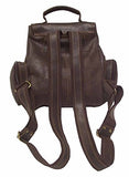 David King & Co. Mid Size Top Handle Backpack Distressed, Cafe, One Size