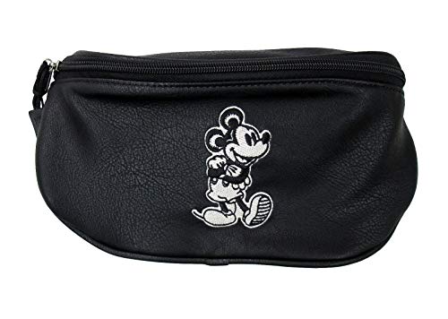 Loungefly x Mickey Mouse Taupe Fanny Pack (Black, One Size)