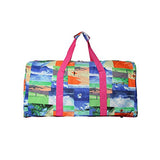 World Traveler Value Series Summer 22-Inch Lightweight Surf Duffel Bag, Pink Trim Surfing, One Size