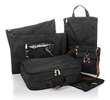 Samantha Brown Classic Weekender Set + Wheeled Weekender ,Dowel Bag Plus Extras~Black