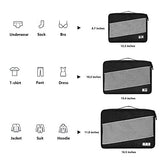 Defway Packing Cubes Travel Luggage Organizers - 3 Set Compression Cubes Bags