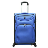 Travelers Club Luggage Marina 3-Piece Expandable Softside Spinner Value Set, Blue