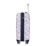 Ricardo Beverly Hills Beaumont 20-inch Carry-On Suitcase (White Sparkling Geode Print)