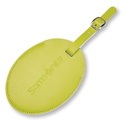 Samsonite Large Vinyl Id Tag, Vivid Green