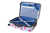 HALINA Bouffants & Broken Hearts Party Flamingos 3 Piece Set Luggage, Multicolor