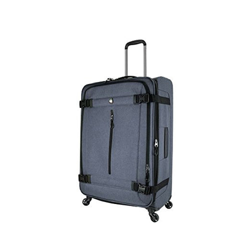 Mia Toro M1135-28In-Gry Italy Ischia Softside 28 Inch Spinner, Gray