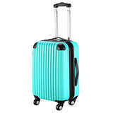 Goplus 20" Abs Carry On Luggage Expandable Hardside Travel Bag Trolley Rolling Suitcase Globalway