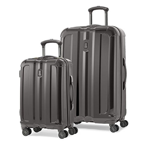 Travelpro Inflight Lite Two-Piece Hardside Spinner Set (20"/29") (Exclusive to Amazon), Gunmetal Grey