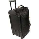 A.Saks Expandable 25in.Nylon Wheeled Duffel in Black
