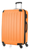 HAUPTSTADTKOFFER Luggages Sets Glossy Suitcase Sets Hardside Spinner Trolley Expandable (20', 24' & 28') TSA (Spree Orange2)