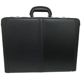 Alpine Swiss Expandable Leather Attache Briefcase Dual Combination Locks 1 Year Warranty