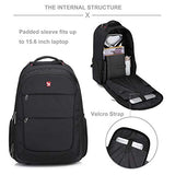 Oiwas Rolling Backpack With Wheels 20 Inch School College Wheeled Book Bag Laptop Travel Carry On