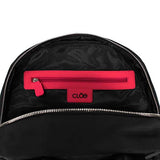 Cloe Nylon Backpack in Black Color
