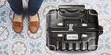 Personalized Luggage Nameplate - VinGardeValise Wine Travel Suitcase - Up to 8 bottles (Black)