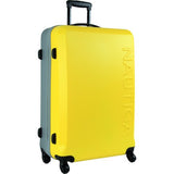 Nautica Luggage Ahoy 3 Piece Hardside Spinner Outer Shell Set, Yellow/Silver, One Size