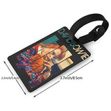 LuckyTagy David Bowie Classic Luggage Tag Initial Bag Tag Suitcase Tag Travel Bag