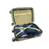 Karriage-Mate Hardside Jumbo Size Luggage with Spinner Wheels, TSA Lock, USB Port (Rose Gold)