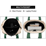 Women Convertible Tote Daypack Laptop Backpack Wide Top Open College School Travel Casual Bag