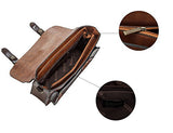 ECOSUSI Vintage Crossbody Messenger Bag Satchel Purse Handbag Briefcase for Women & Girl, Coffee