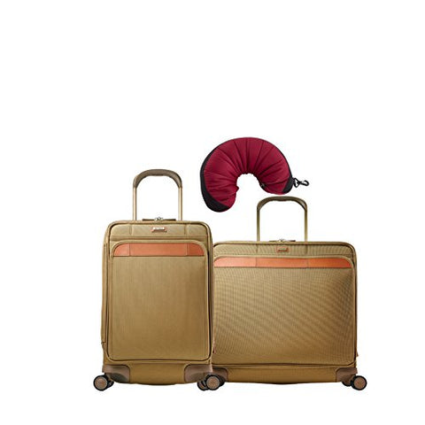 Hartmann Ratio Classic Deluxe | 3-Piece Set | Global Carry On & Extended Journey Expandable Glider, Travel Pillow